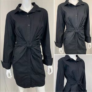 Norma Kamali Tie Front Pencil Dress Sz S